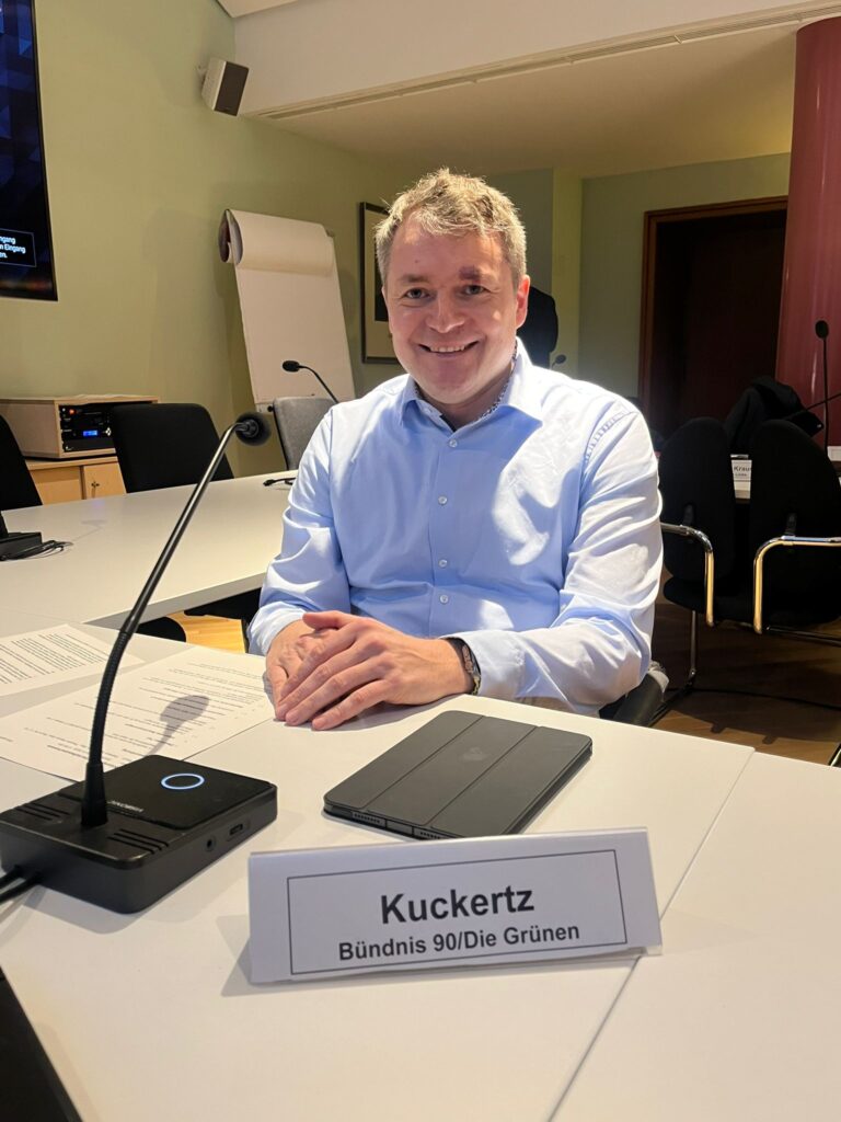 Markus Kuckertz im Wirtschafsausschuss